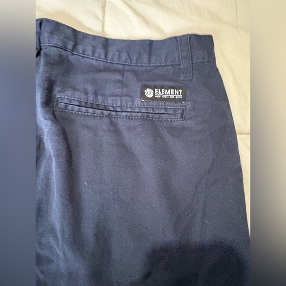 Element men’s navy shorts size 30 mid rise skateboarding cotton - Picture 3 of 10